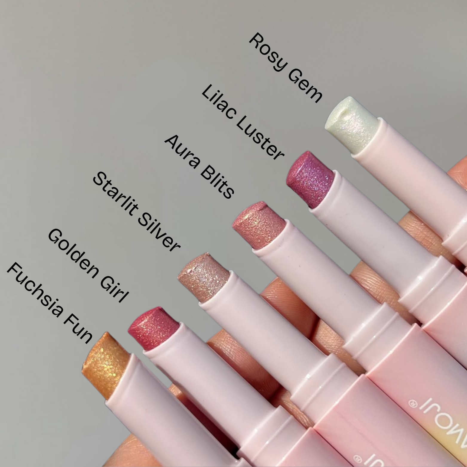 Hudamoji - Crystal Jelly Glaze Eyeshadow Stick Set of 6