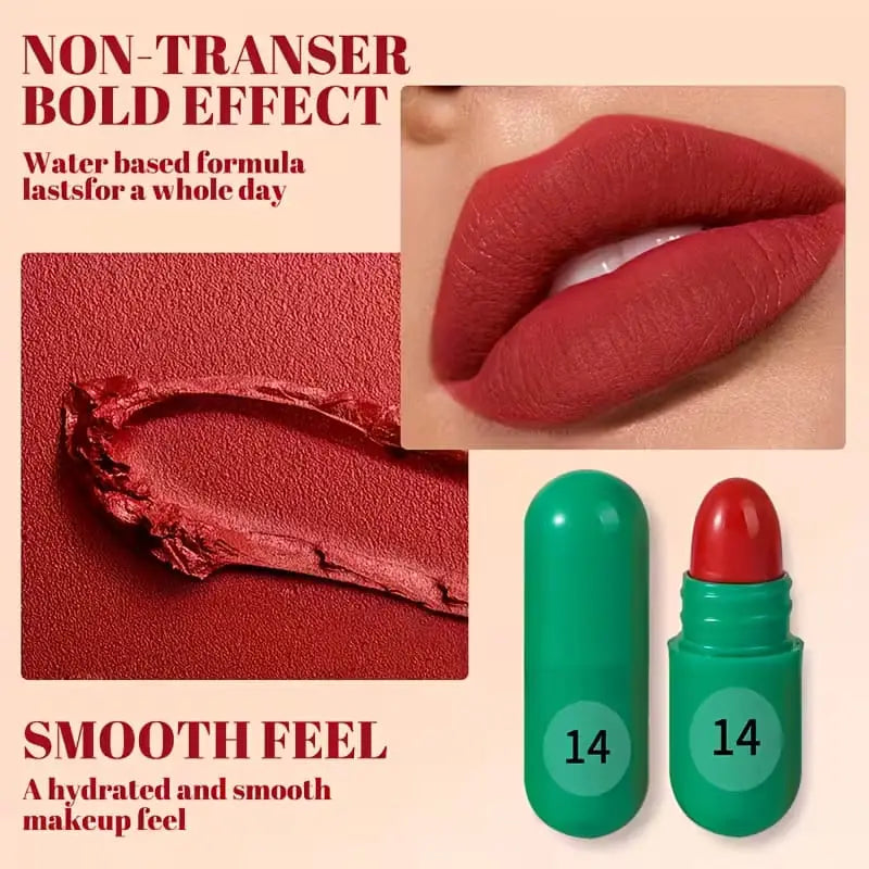 Ks-One - 9pcs Mini Capsule Matte Lipstick