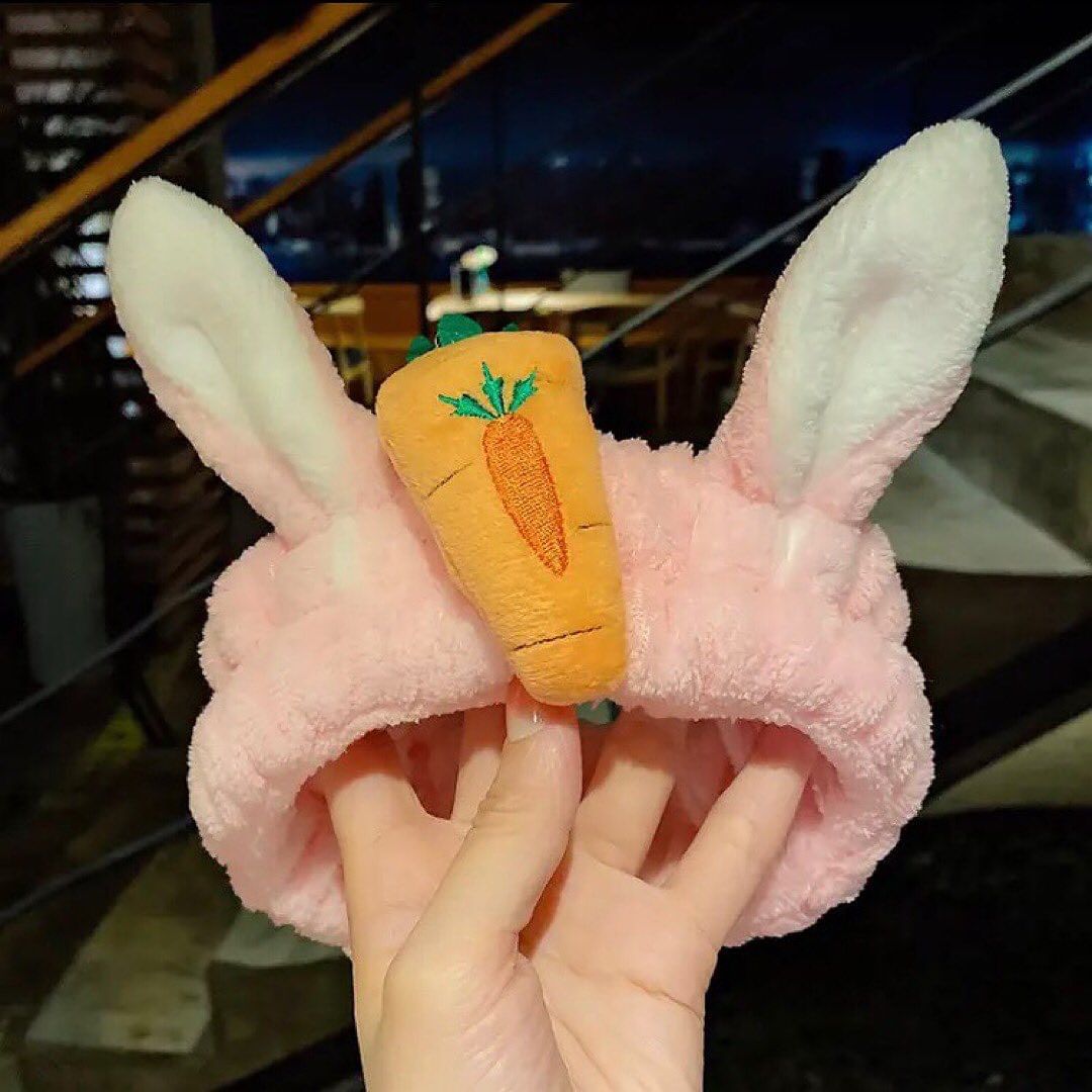Lovely Rabbit Ear Carrot High Elastic Headband