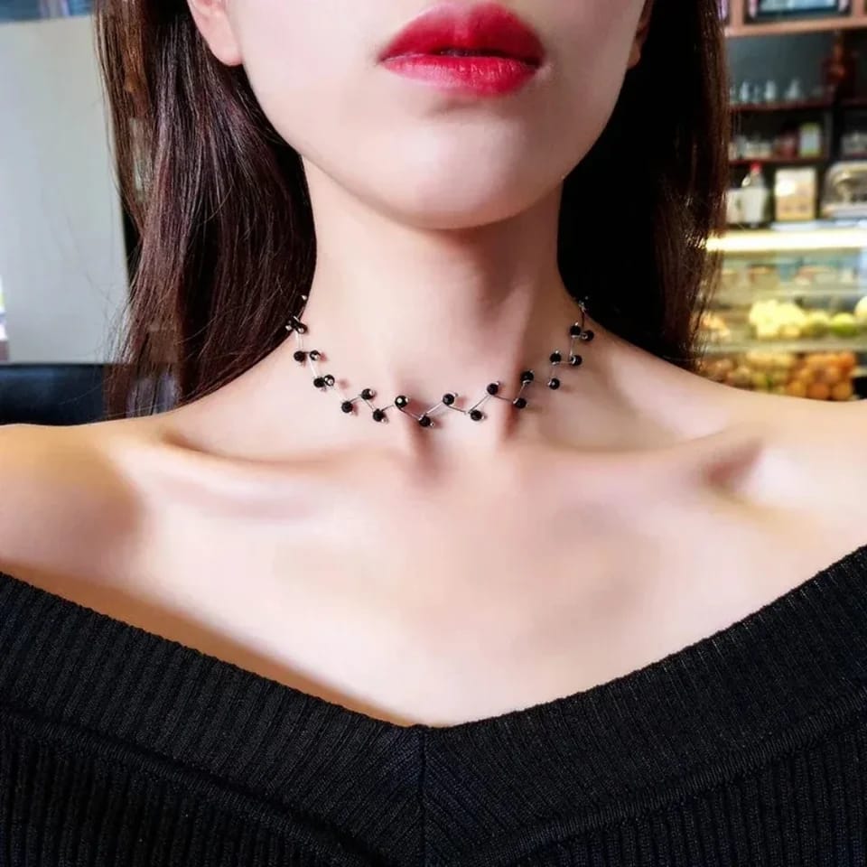 Short Imitation Pearl Choker Necklace