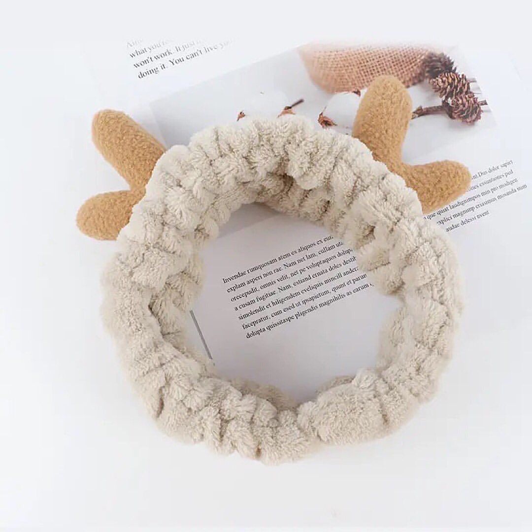 Christmas Deer Horn Furr Head Band