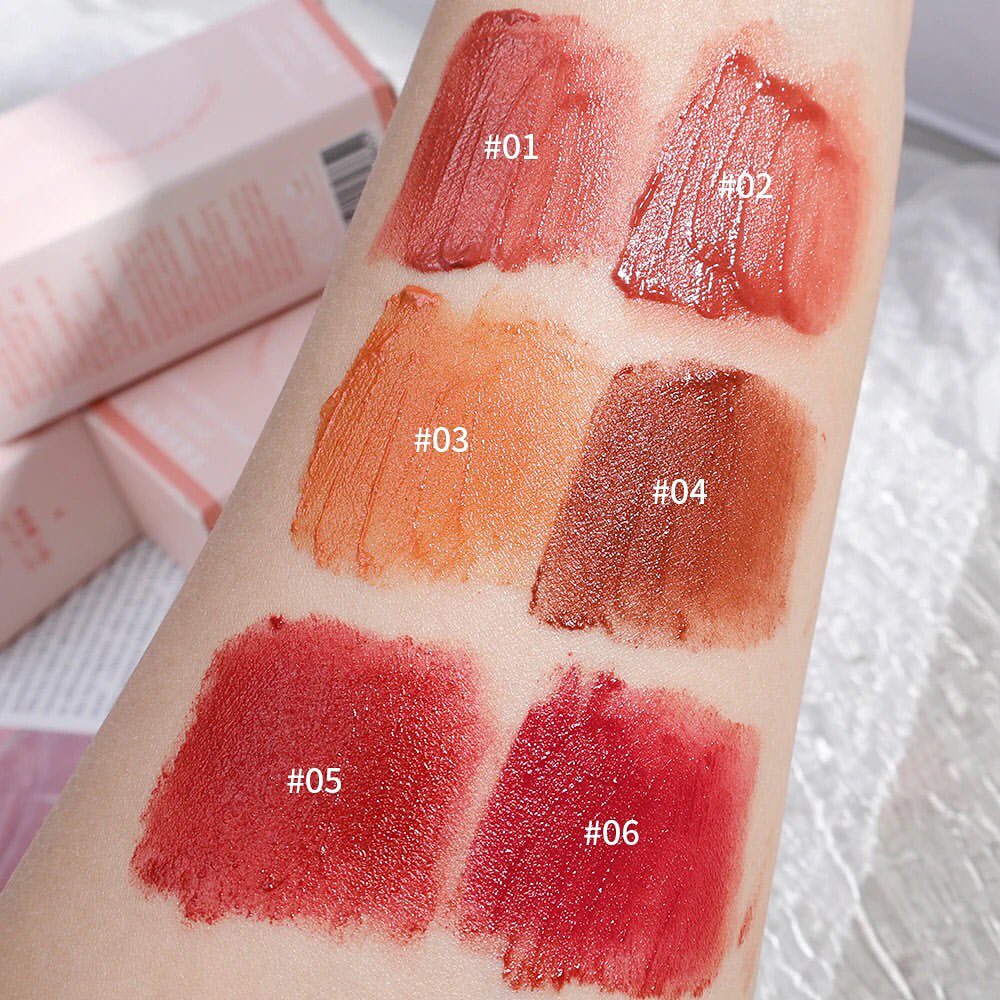 Gege Bear - Rabbit Keychain Matte Lip Gloss Set of 6