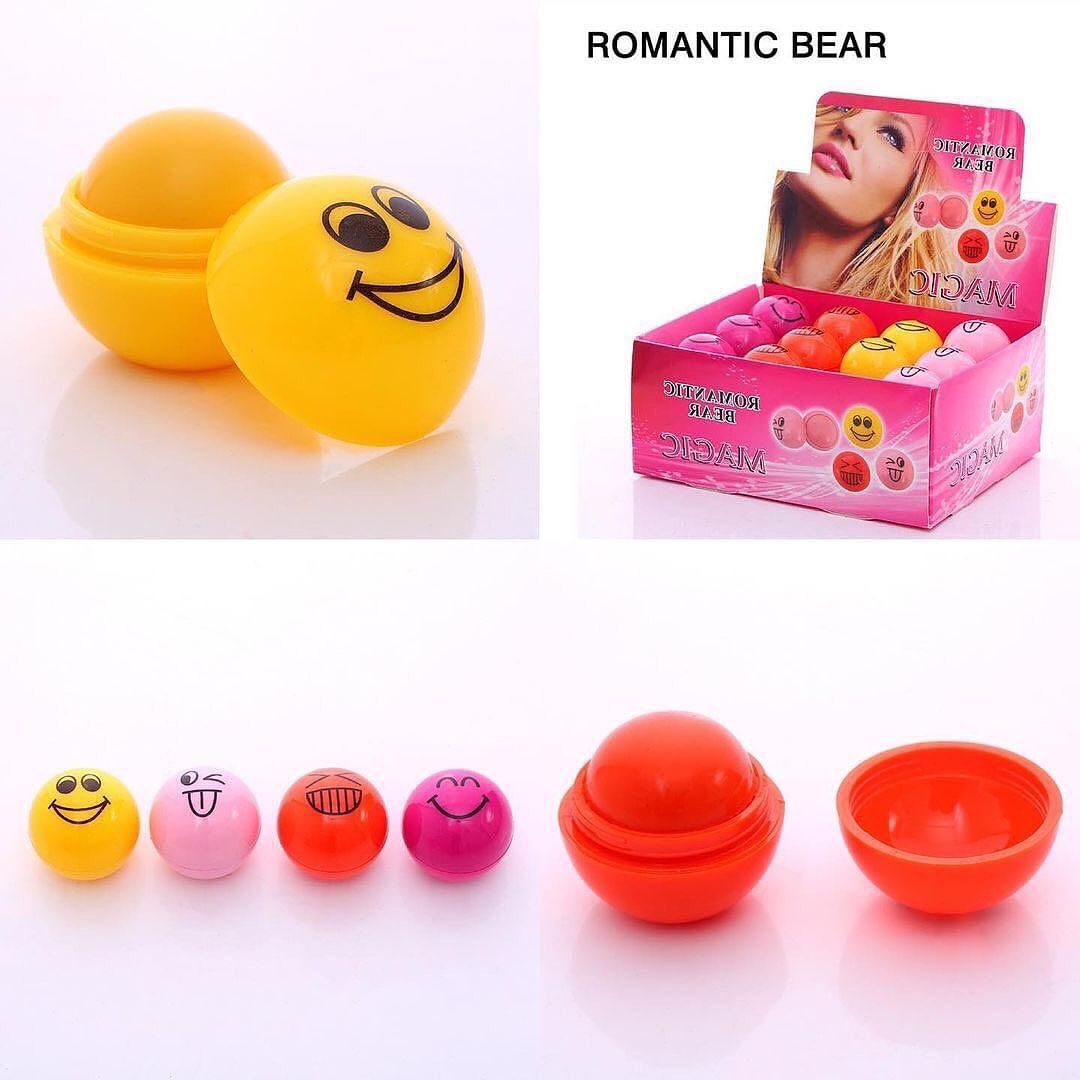 Emoji Transparent Lip Balm Lip Moisturizing Emoji Balm