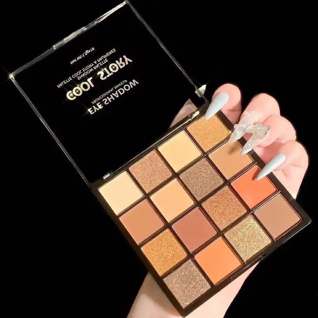 Cool Story - 16 Color Shimmer Matte Eyeshadow Palette