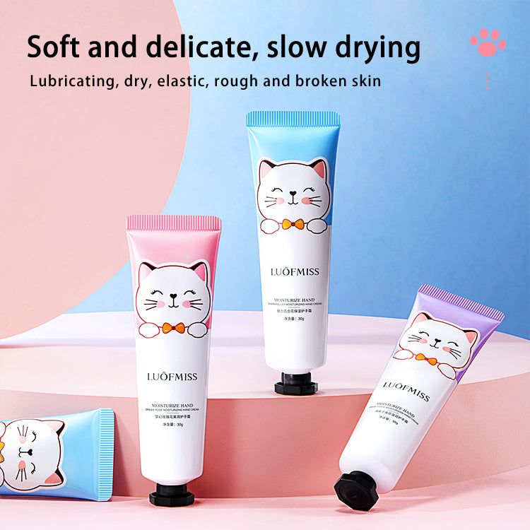 LUOF MISS - Cute Moisturizing Cat Hand Cream Set of 5