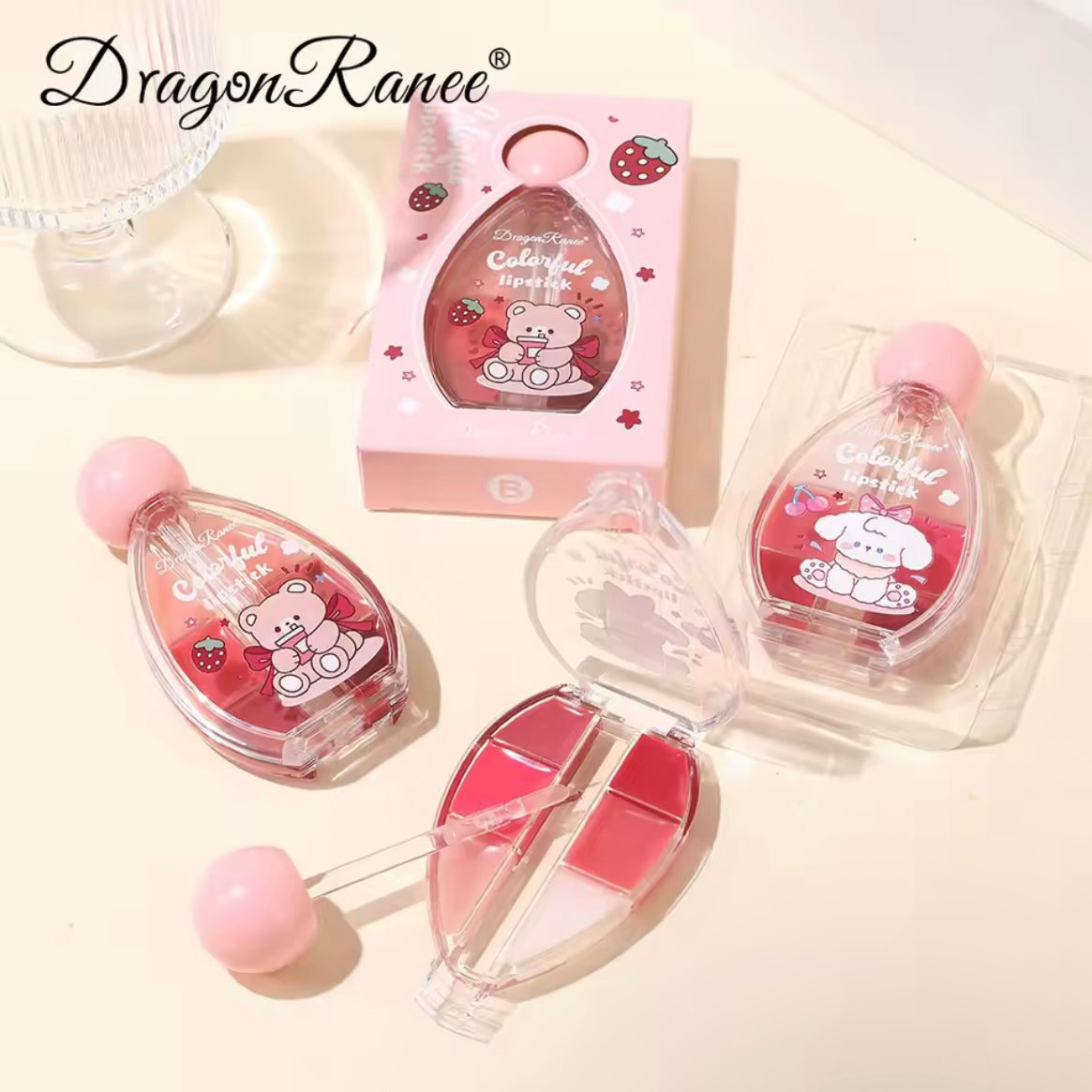 Dragon Ranee - 6 Color Fruity Plumping Lipstick Kit