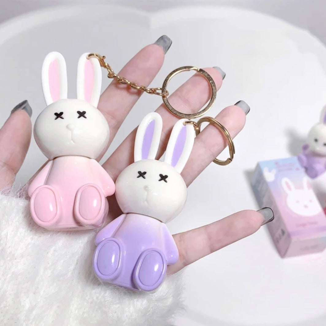 Gege Bear - Rabbit Keychain Mirror Lip Gloss Set of 6