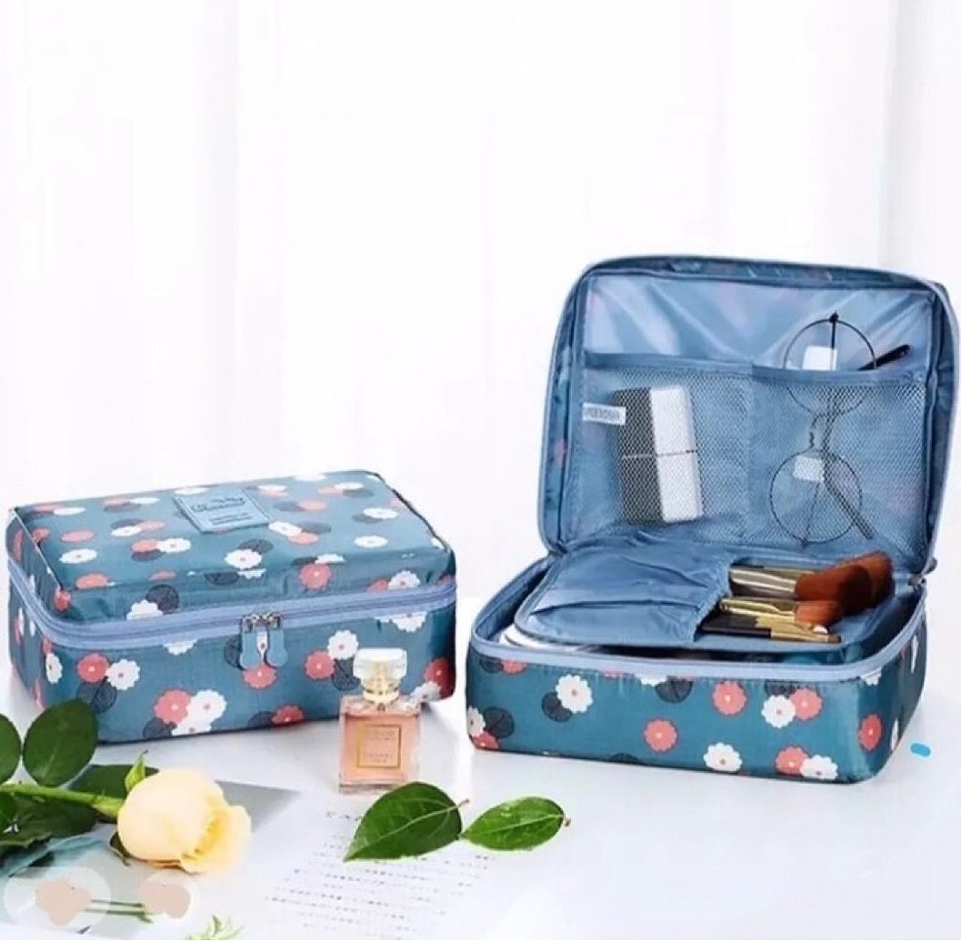 Travel Zipper Waterproof Cosmetic Pouch