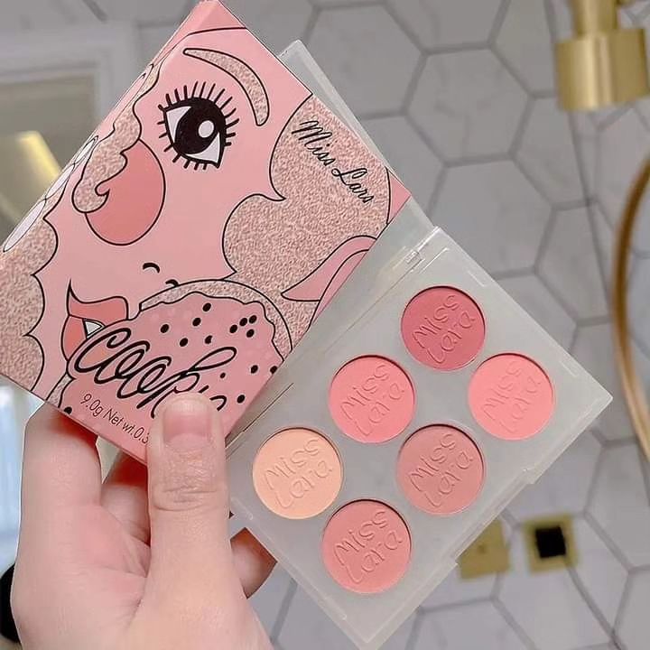 Miss Lara - 6 Color Natural Cheek Blush Palette