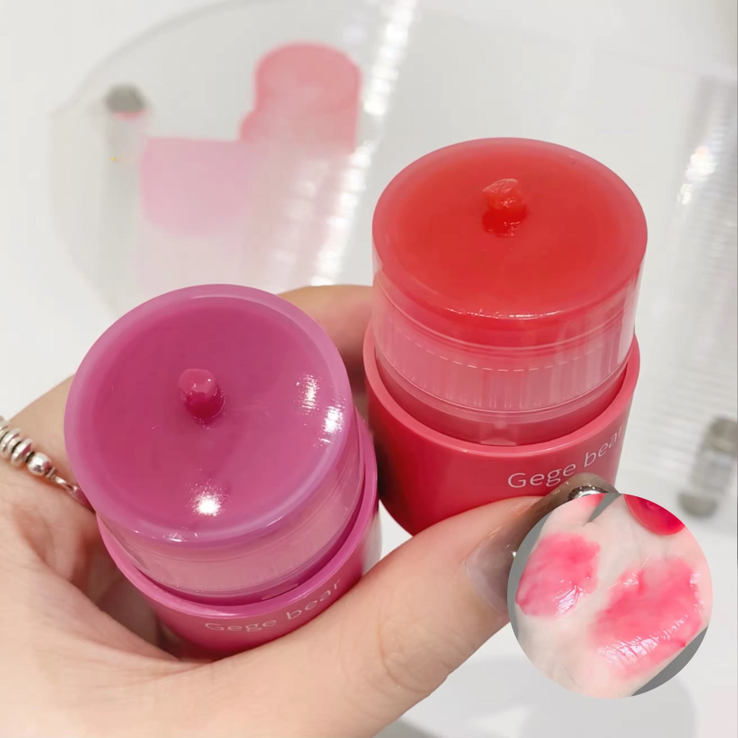 Beauty Model - Rotating Jelly Tinted Lip Balm