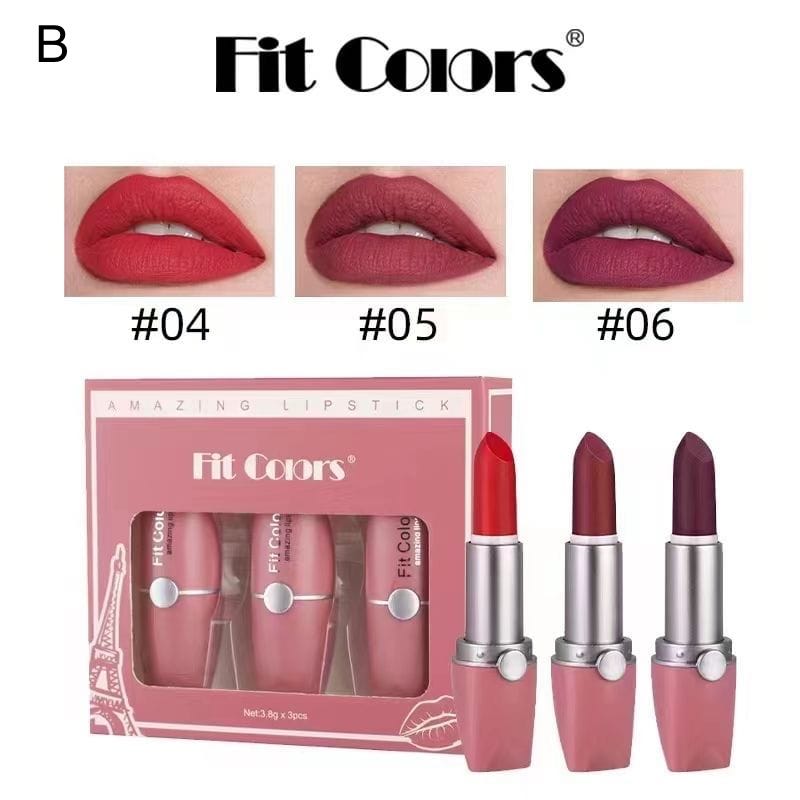 Fit Colors - Amazing Matte Lipsticks Set of 3