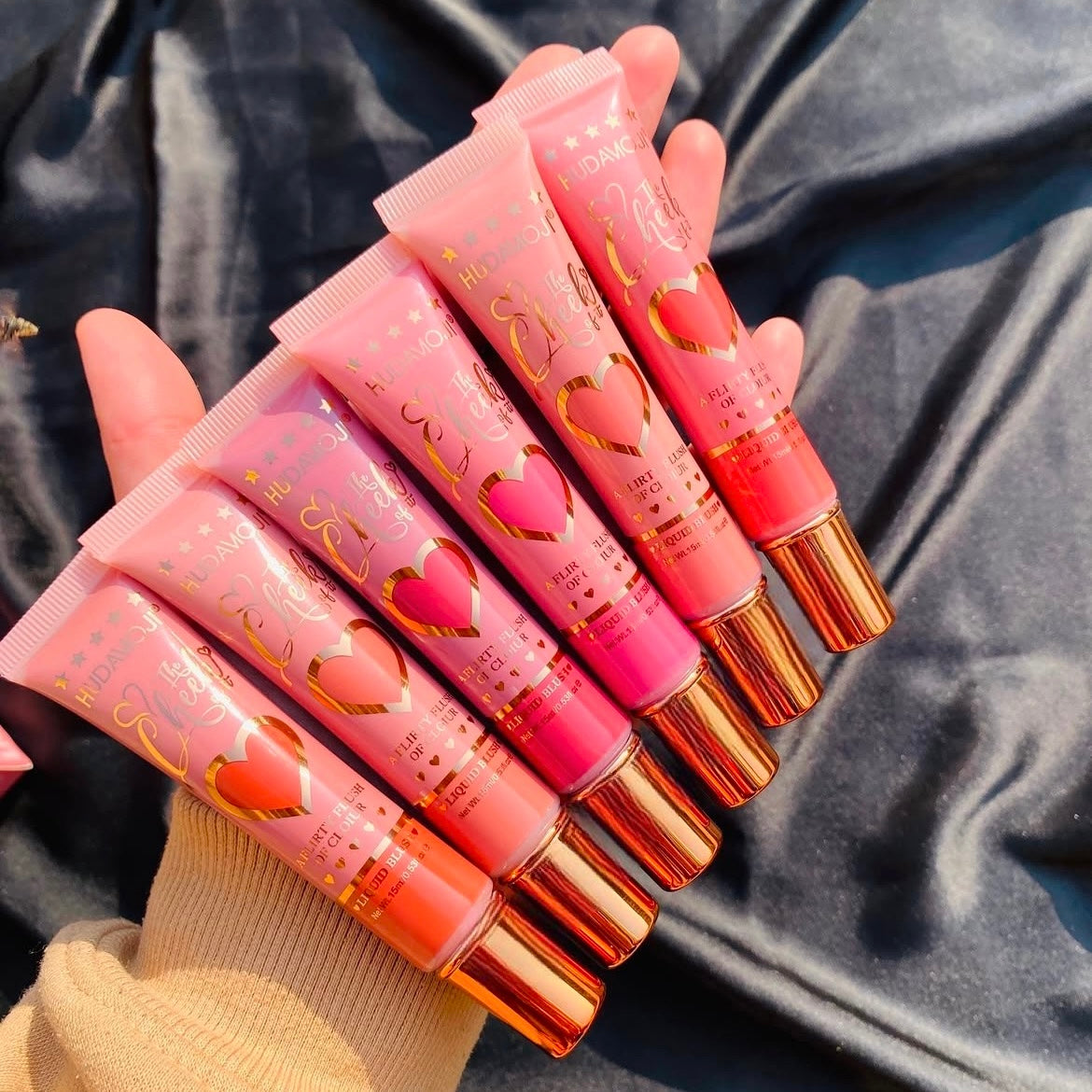 Hudamoji - The Cheek of it Tube Blush Set of 6