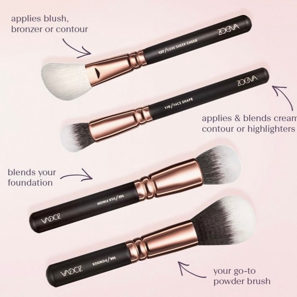 Zoeva - The Artist Makeup Brushes Set of 15
