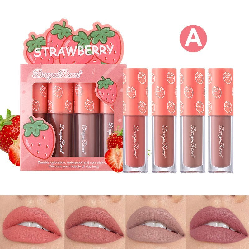 Dragon Ranee - Fruity Matte Lip Gloss Set of 4