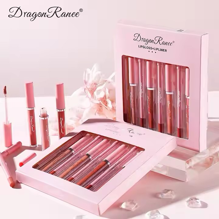 Dragon Ranee - 8pcs Lip Gloss & Liner Set