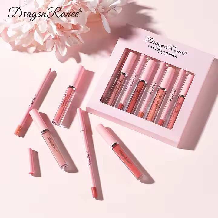 Dragon Ranee - 8pcs Lip Gloss & Liner Set