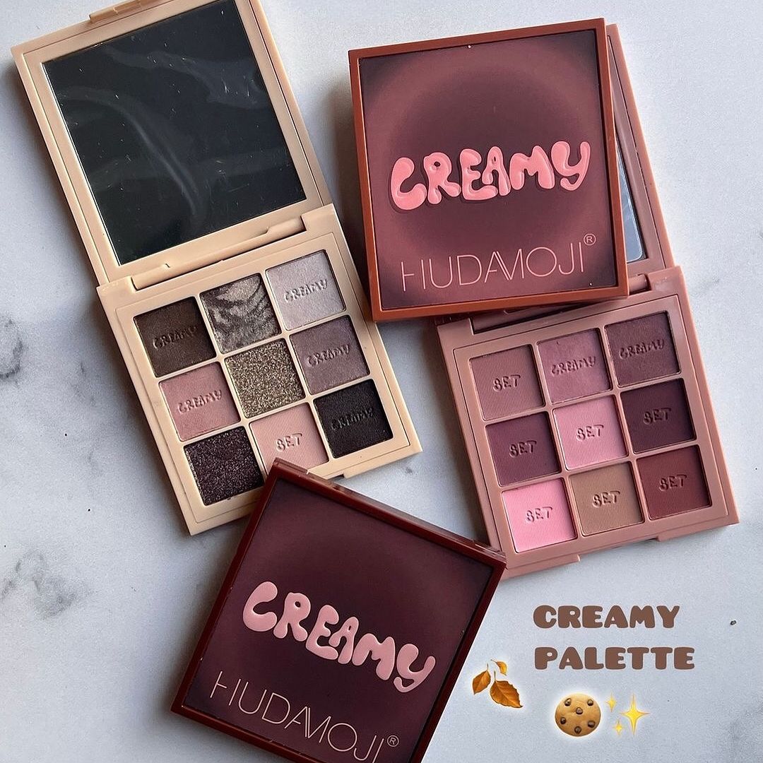 Hudamoji - 9 Colors Highlighter & Contouring Powder Palette