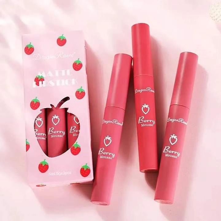 Dragon Ranee - Strawberry Sweet Lip Gloss Set of 3