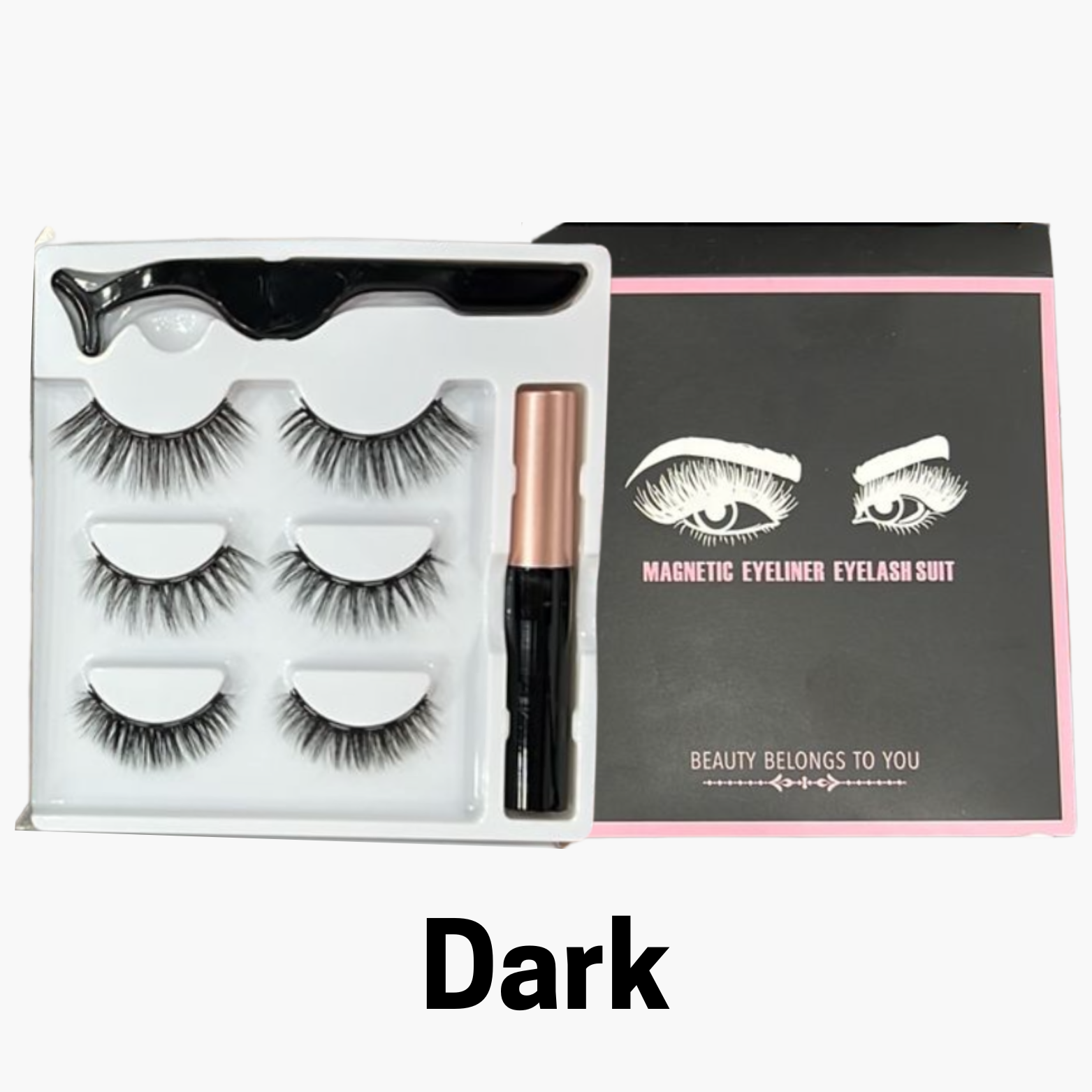 3 Pair Magnetic False Eyelashes Set