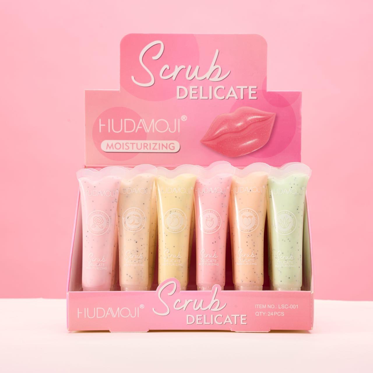 Hudamoji - Fruity Moisturizing Lip Scrub Set of 6