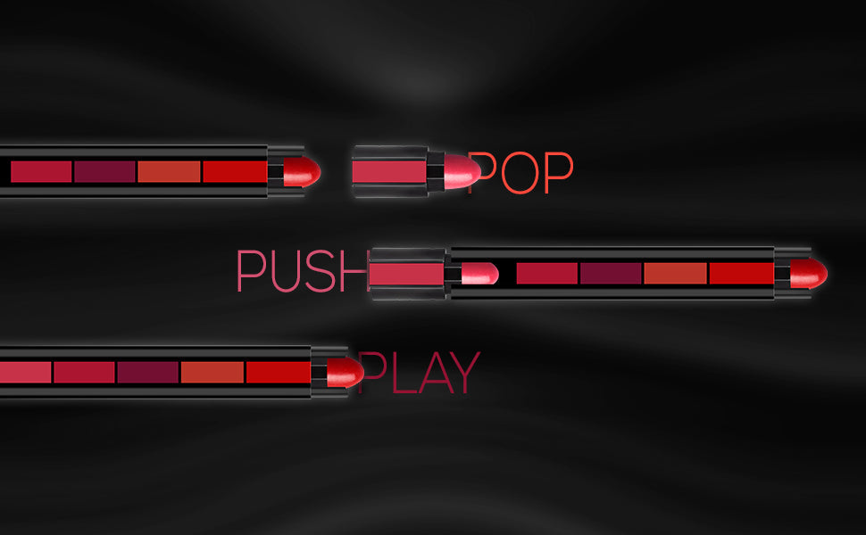 HUDA Fab 5 Matte Finish 5 in 1 Lipstick