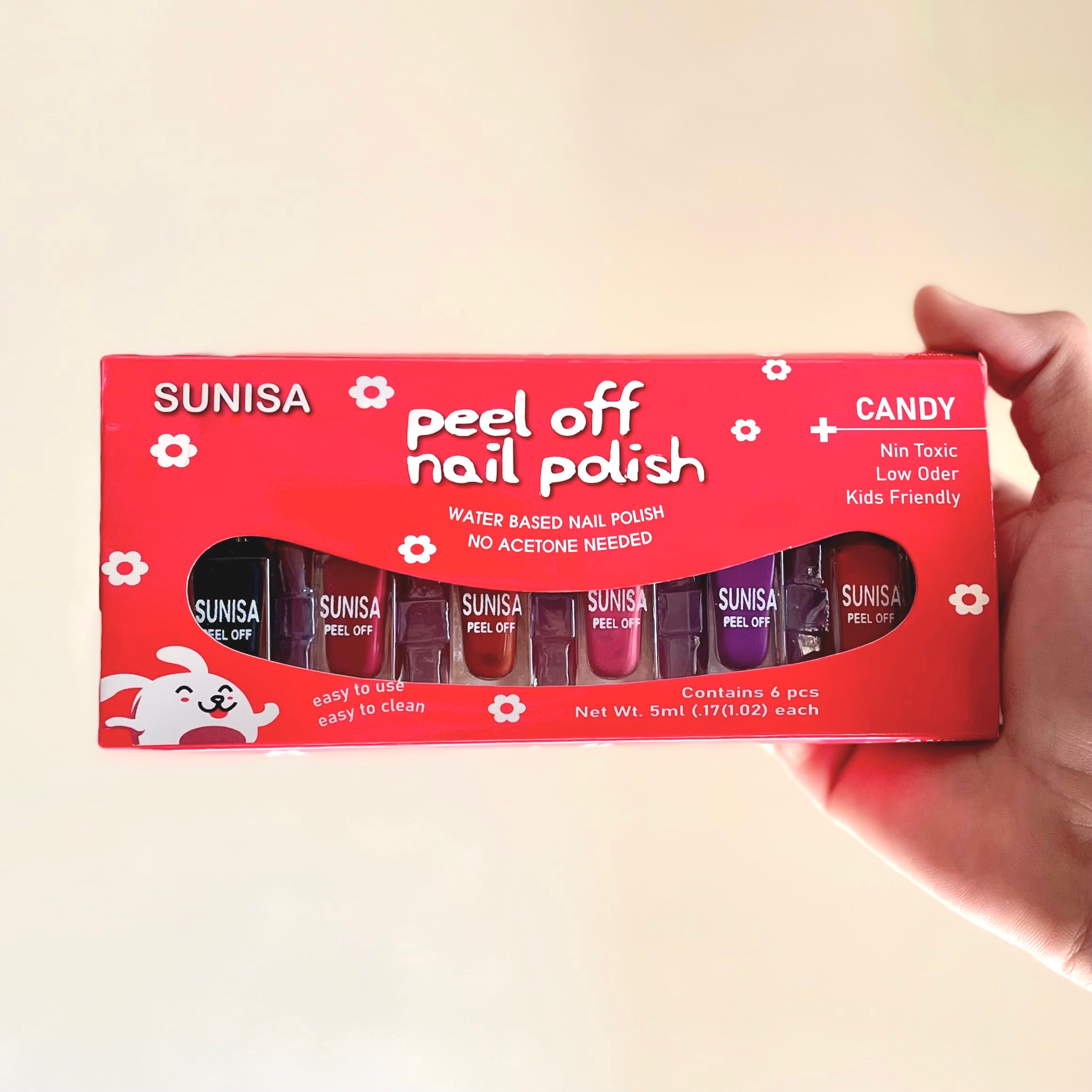 Sunisa - Peel Off Matte Nail Polish Set of 6