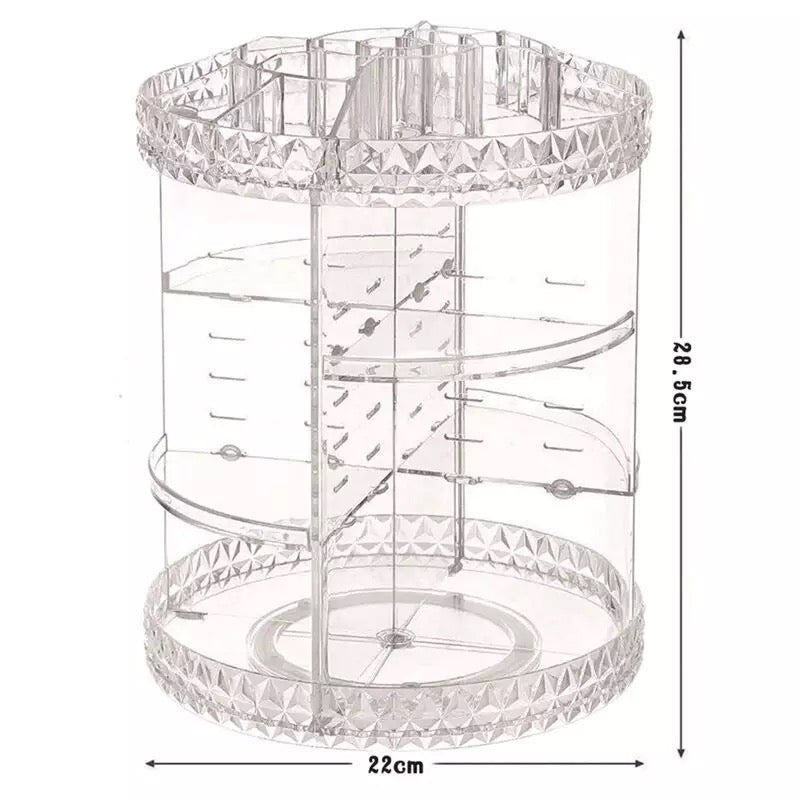 360 Rotating Desktop Makeup & Skin Care Organizer