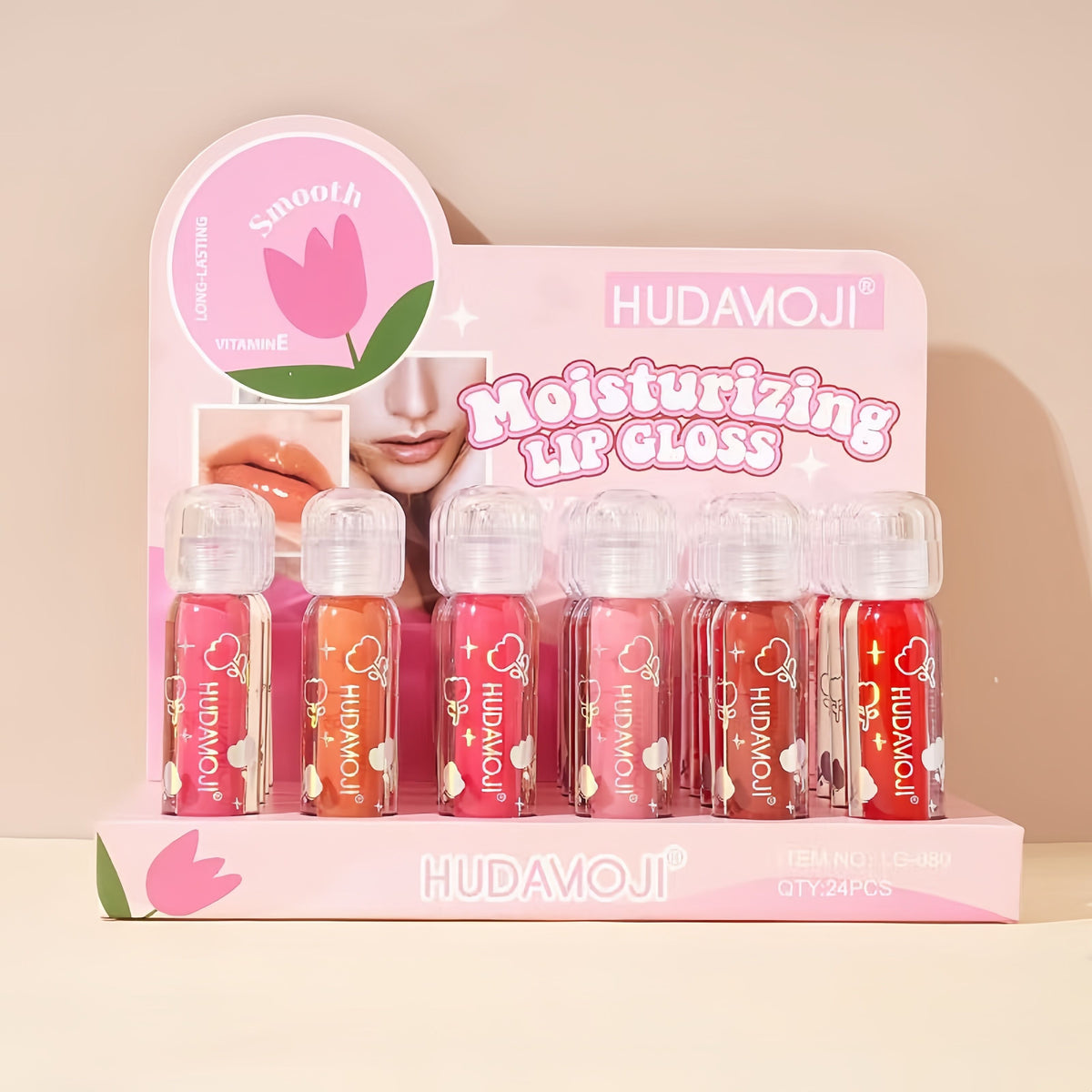 Hudamoji - Vitamin E Mirror Lip Gloss Set of 6
