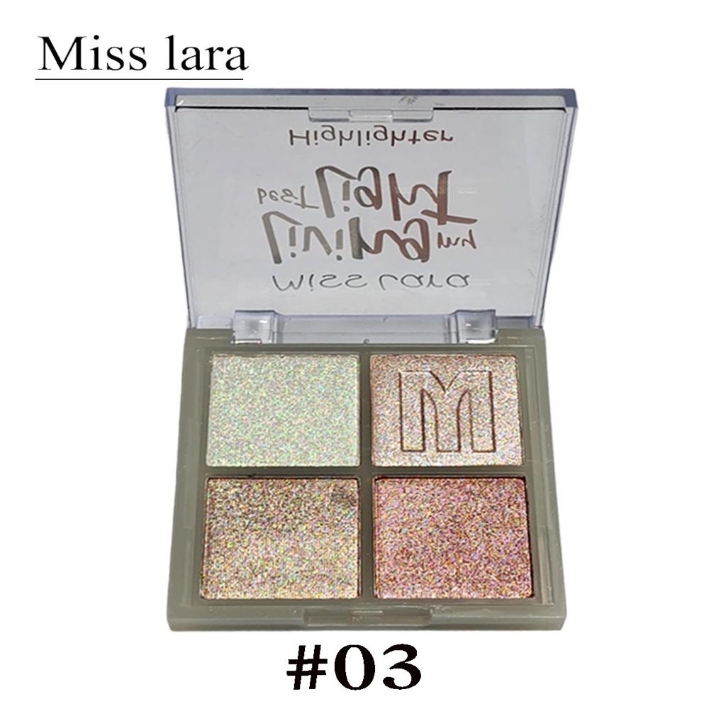 Miss Lara - 4 Color Natural Highlighter Palette