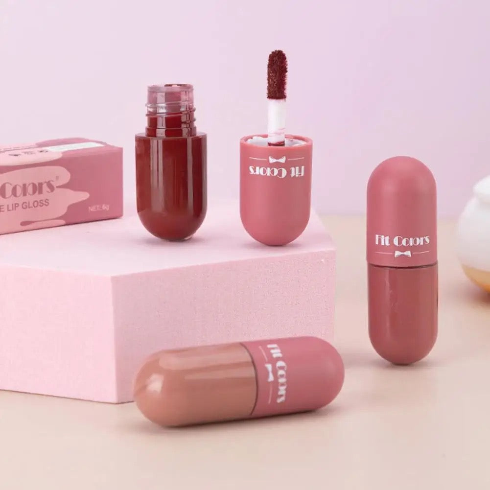 Fit Colors - 5pcs Mini Capsule Lip Gloss Set