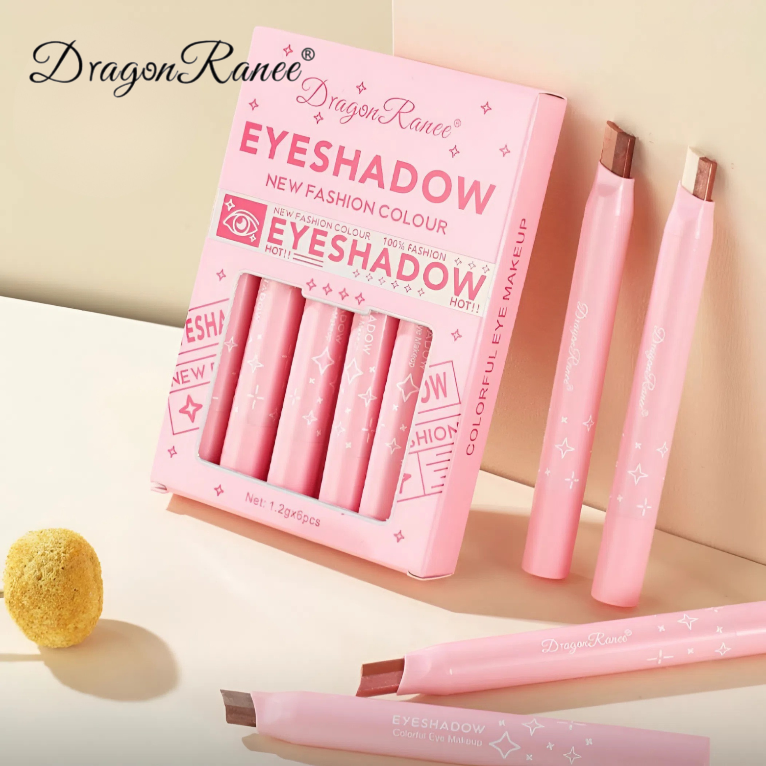 Dragon Ranee - 2 in 1 Delicate Eyeshadow Stick Set of 6