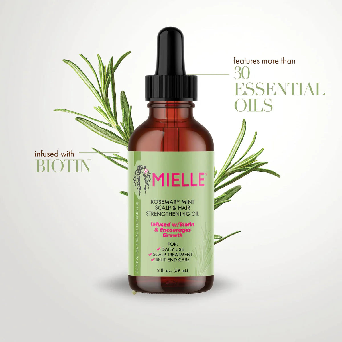 Mielle - Rosemary Mint Scalp & Hair Strengthening Serum - 59ml