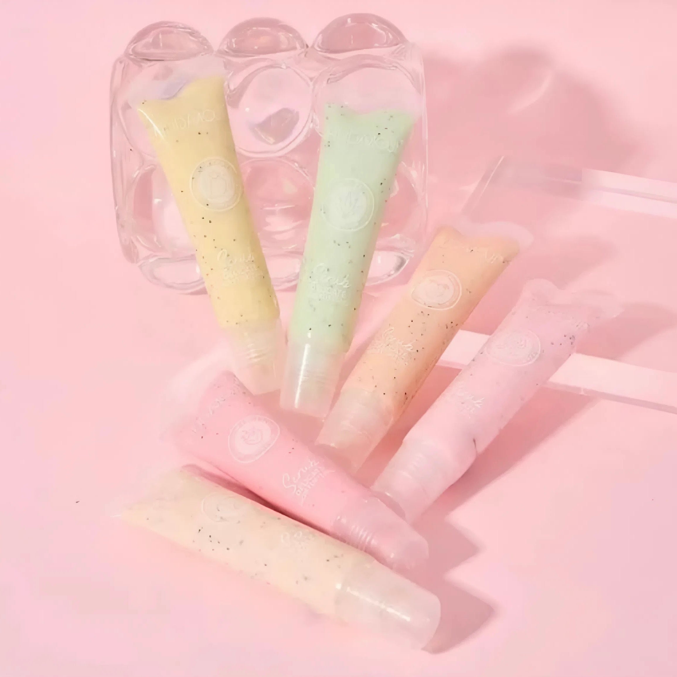 Hudamoji - Fruity Moisturizing Lip Scrub Set of 6