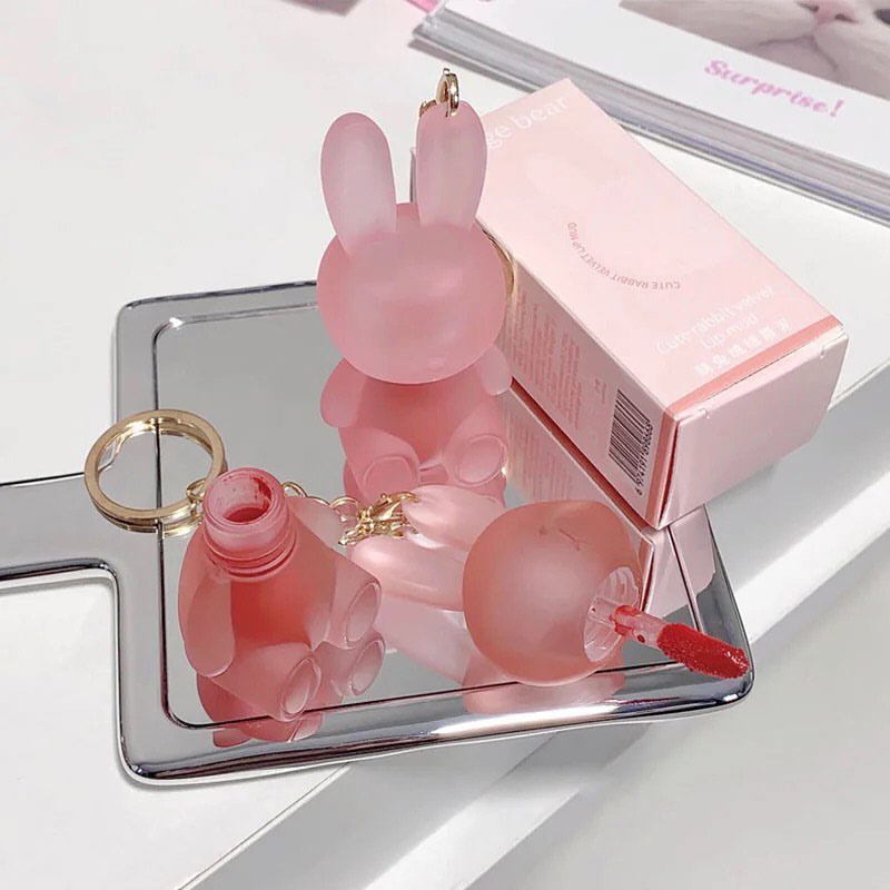 Gege Bear - Rabbit Keychain Matte Lip Gloss Set of 6