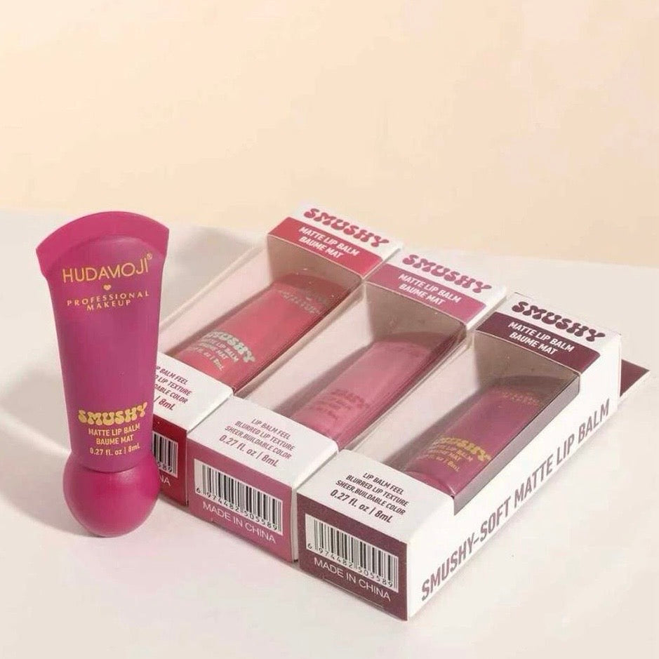 Hudamoji - 6pcs Smushy Matte Lip Gloss