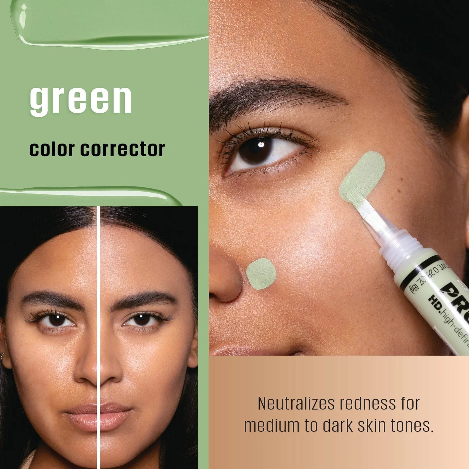 L.A. Girl - Pro Conceal HD High Definition Color Corrector - Green