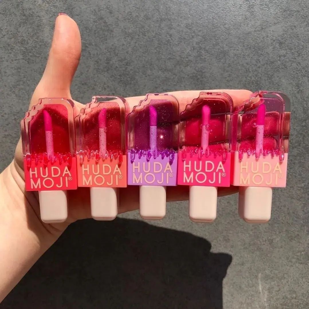 Hudamoji - Ice Cream Shape Lip Oil Set of 6