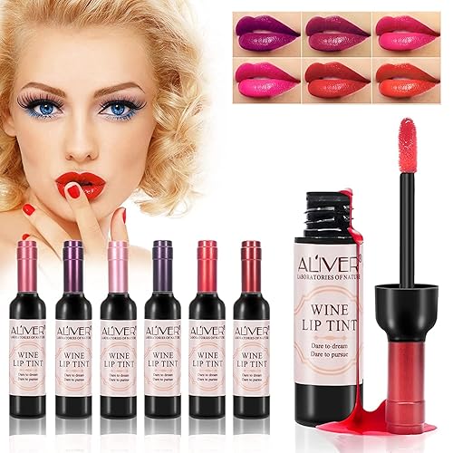 Wine Bottle Shape Lip Tint Set of 6