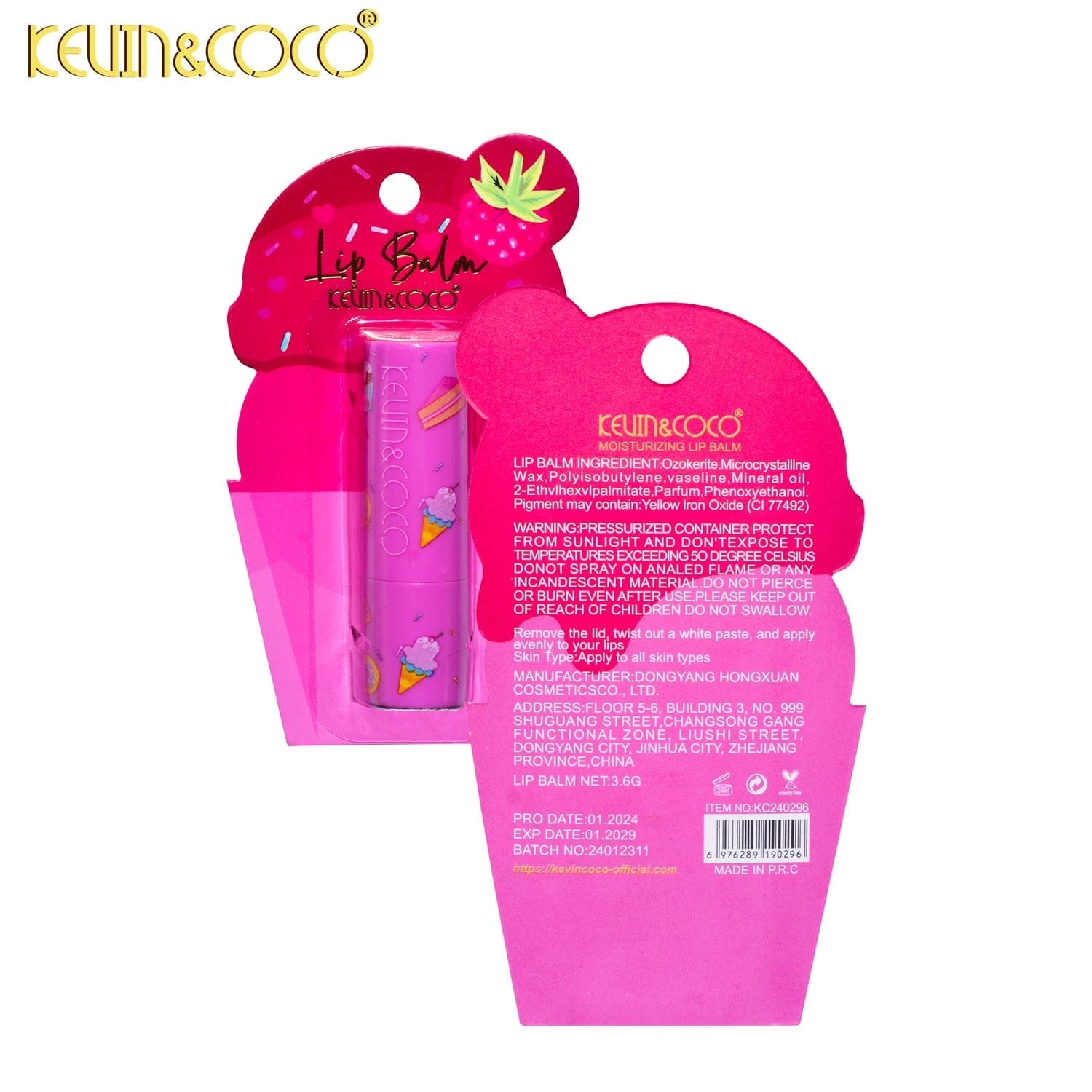 Strawberry Hydeating Lip Balm Moisturizing Juicy & Anti-cracking Lip Balm