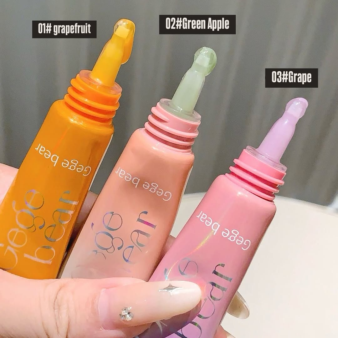 Gege Bear - 3pcs Fruity Color Changing Lip Gloss