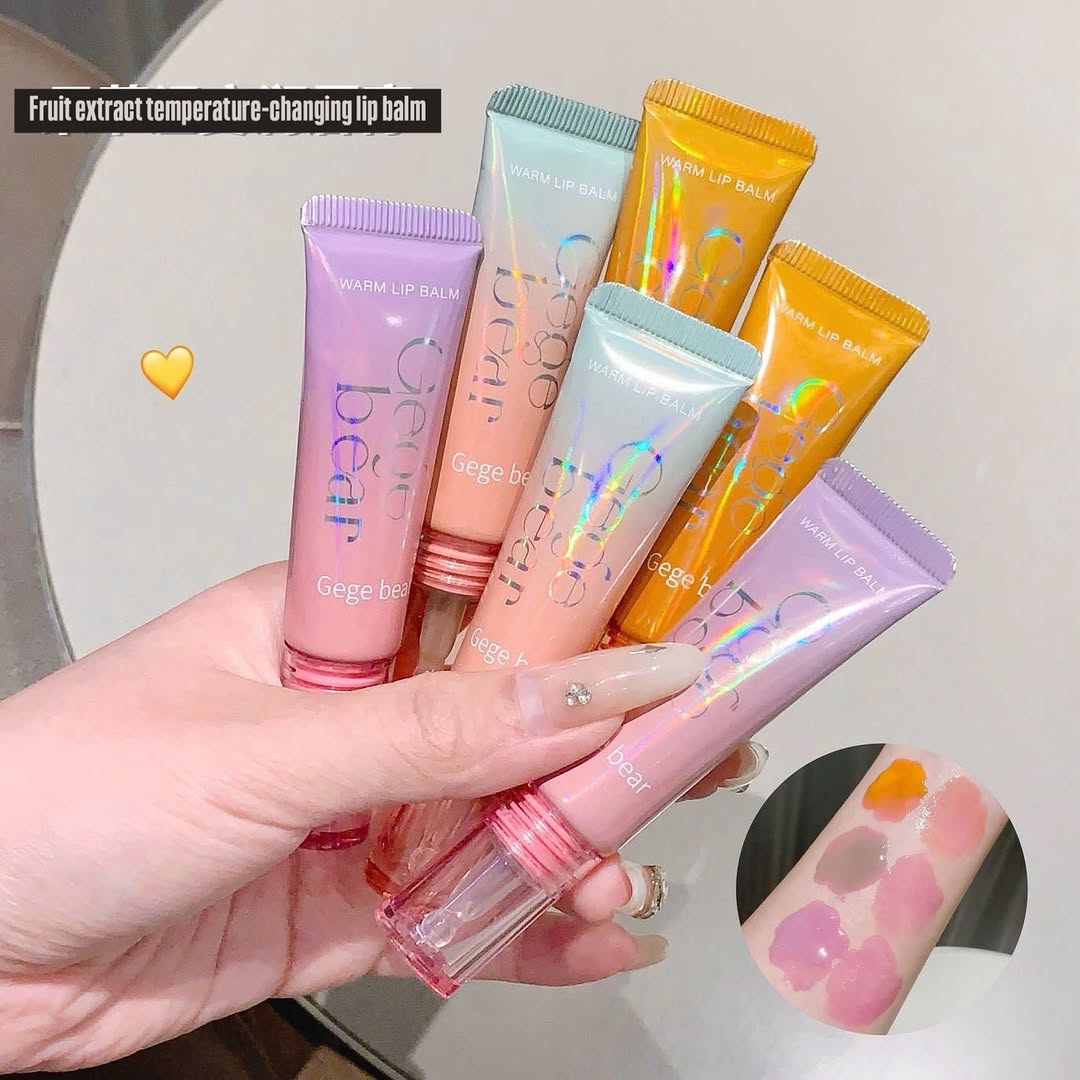 Gege Bear - 3pcs Fruity Color Changing Lip Gloss
