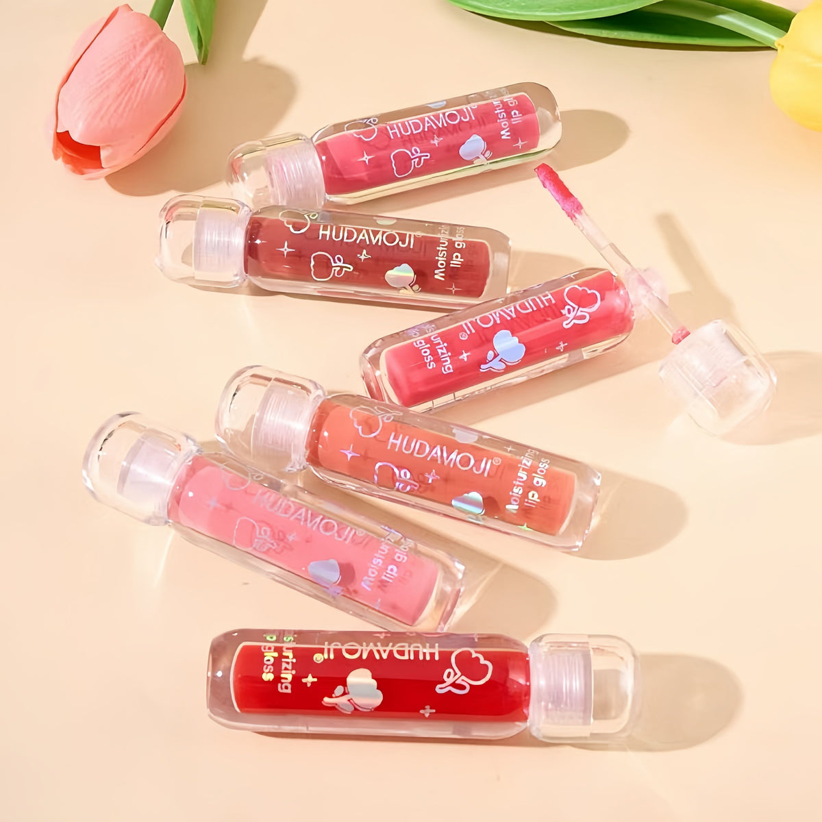 Hudamoji - Vitamin E Mirror Lip Gloss Set of 6