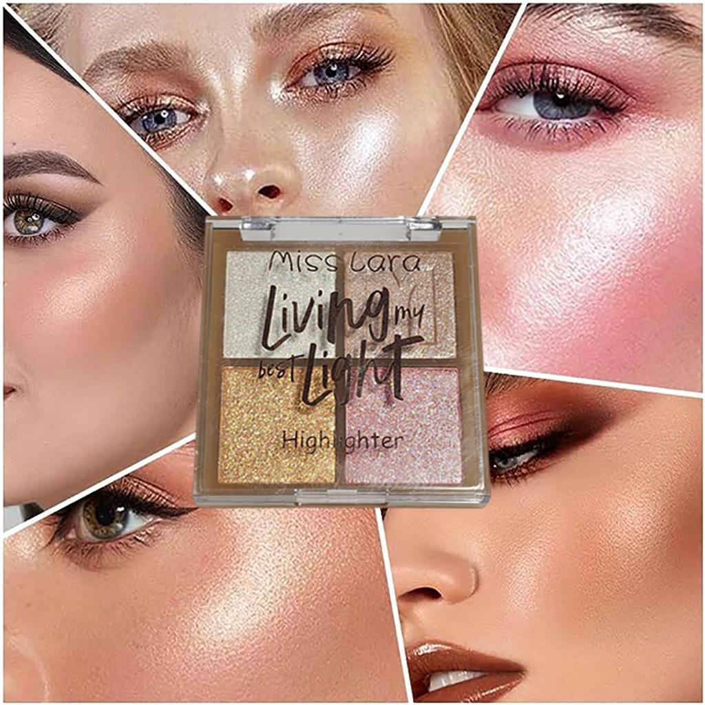 Miss Lara - 4 Color Natural Highlighter Palette