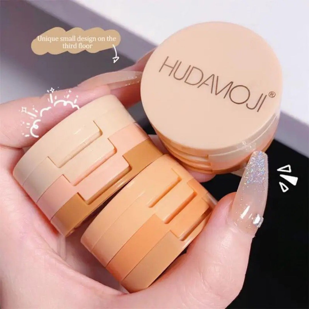 Hudamoji - 3 in 1 Mini Blush & Highlighter Kit