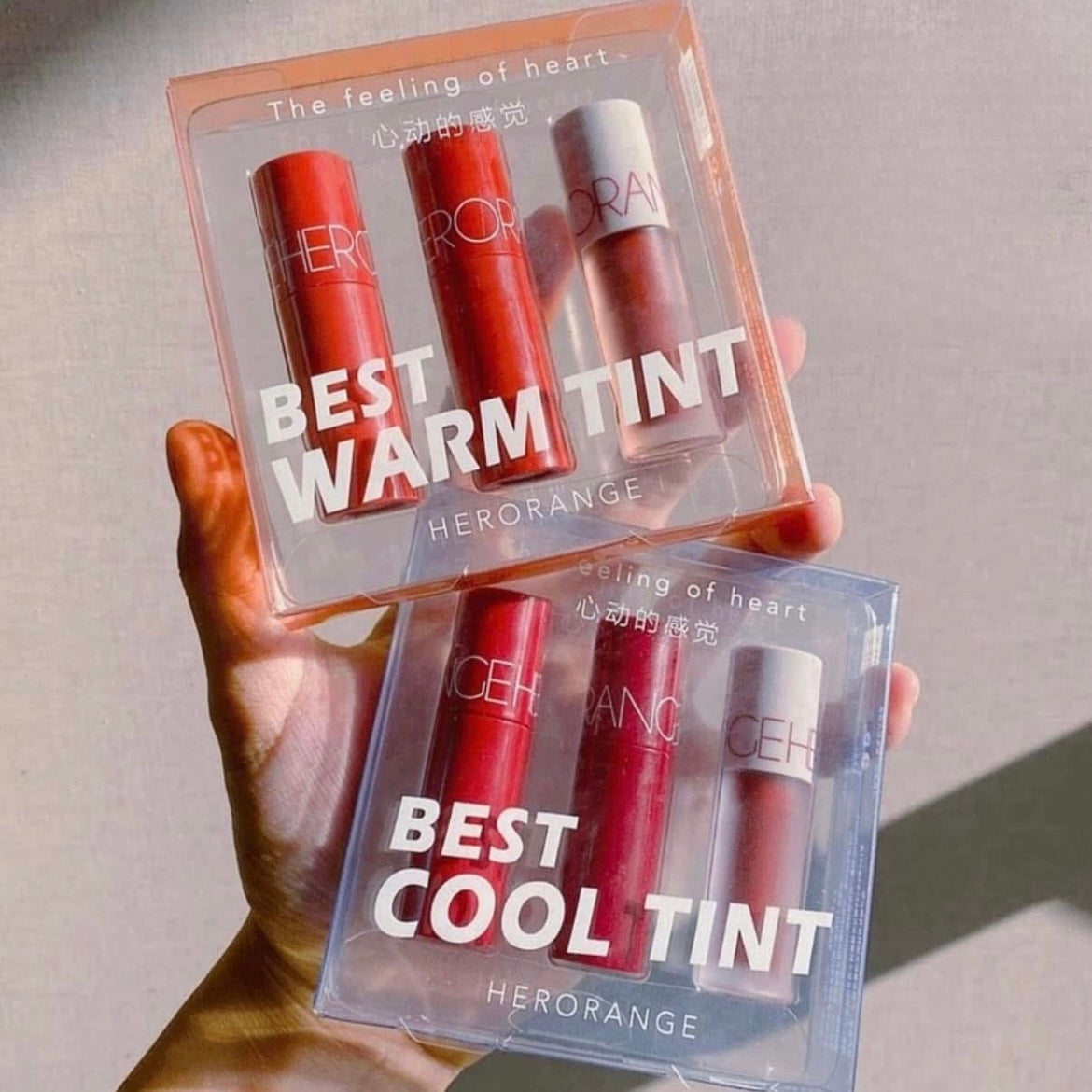 HERORANGE - Cool & Warm Matte Lip Gloss Set of 3