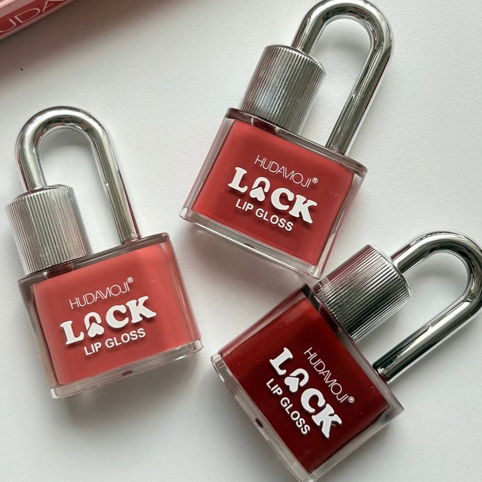 Hudamoji - Lock Shape Matte Lip Gloss Set of 6