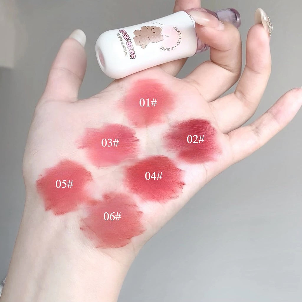 Gege Bear - Bottle Shape Matte Lip Gloss Set of 6