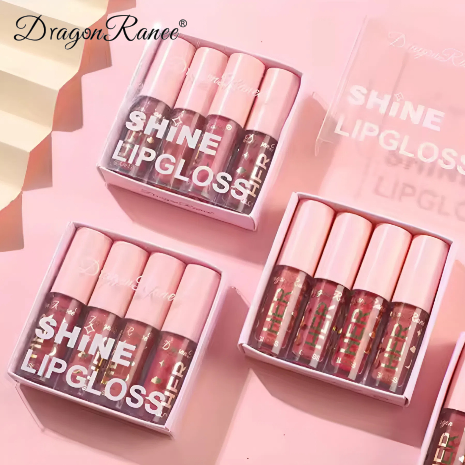 Dragon Ranee - Shine Mirror Crystal Lip Gloss Set of 6