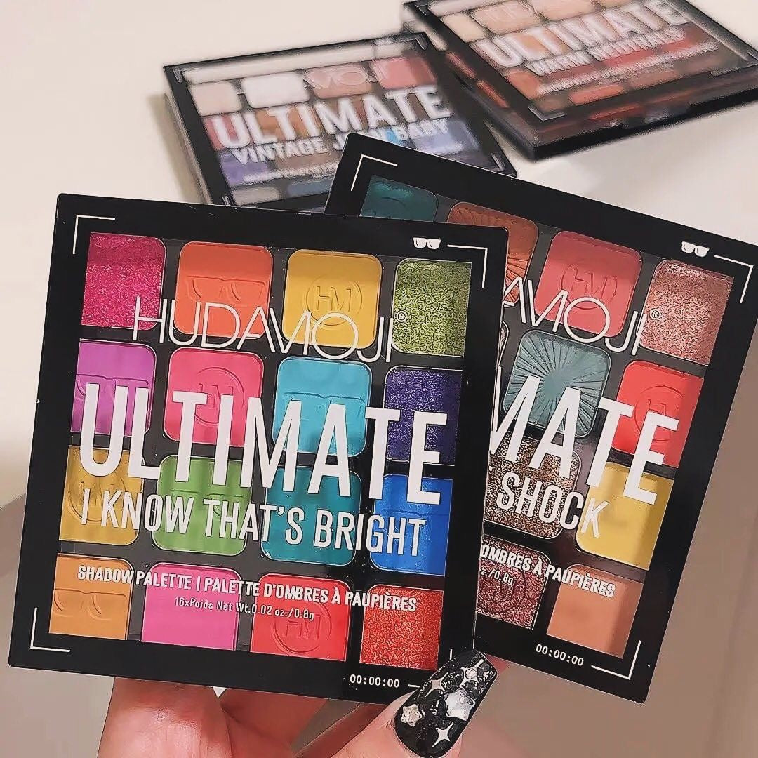 Hudamoji - 16 Color Matte & Shimmer Eyeshadow Palette
