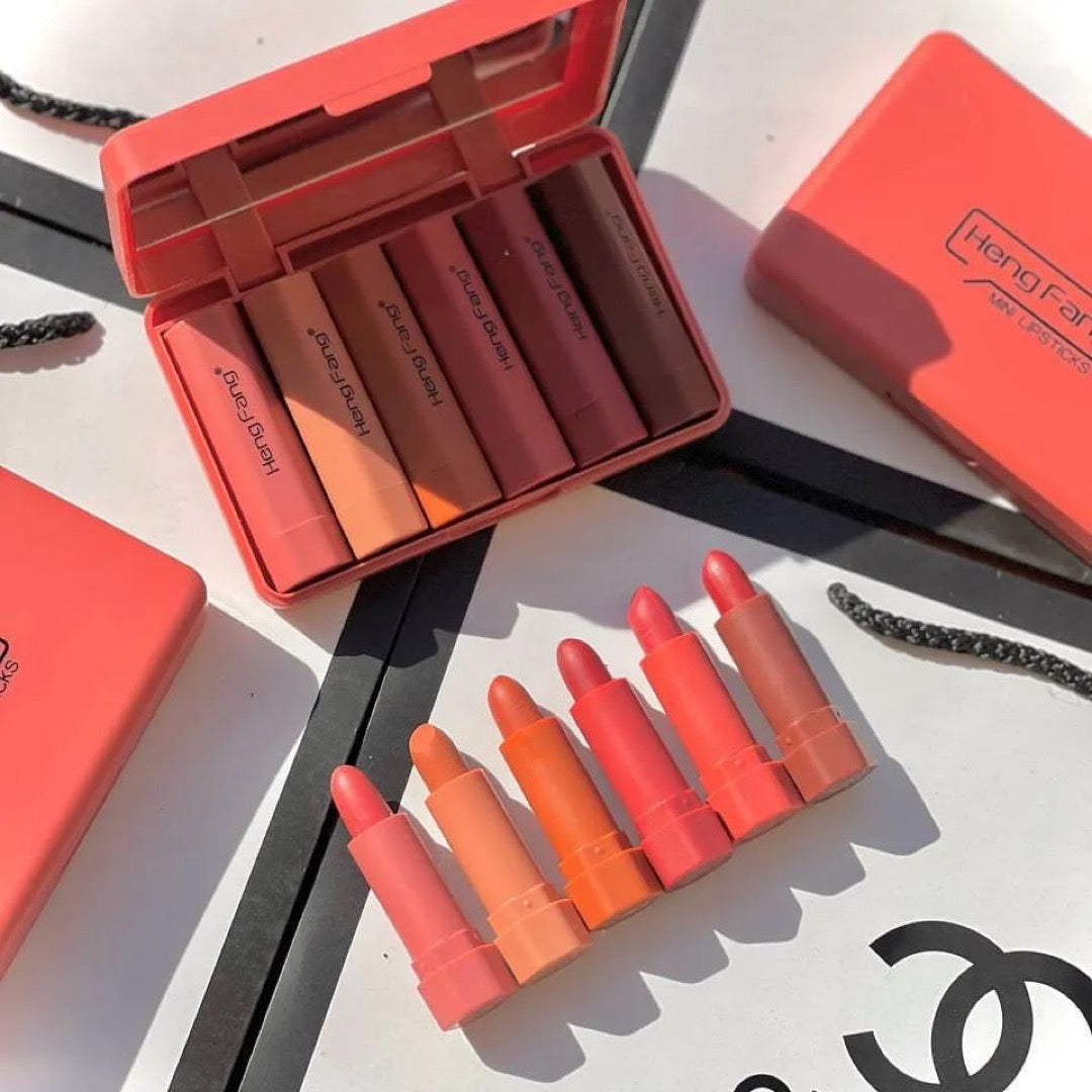 Heng Fang - Mini Semi-matte Lipsticks Set of 6